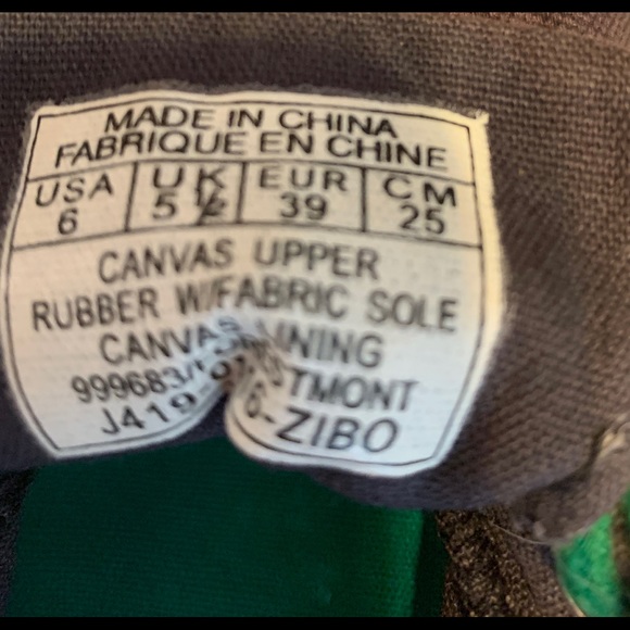 Polo Ralph Lauren Canvas Sneakers Size 6 Excellent - Picture 8 of 9